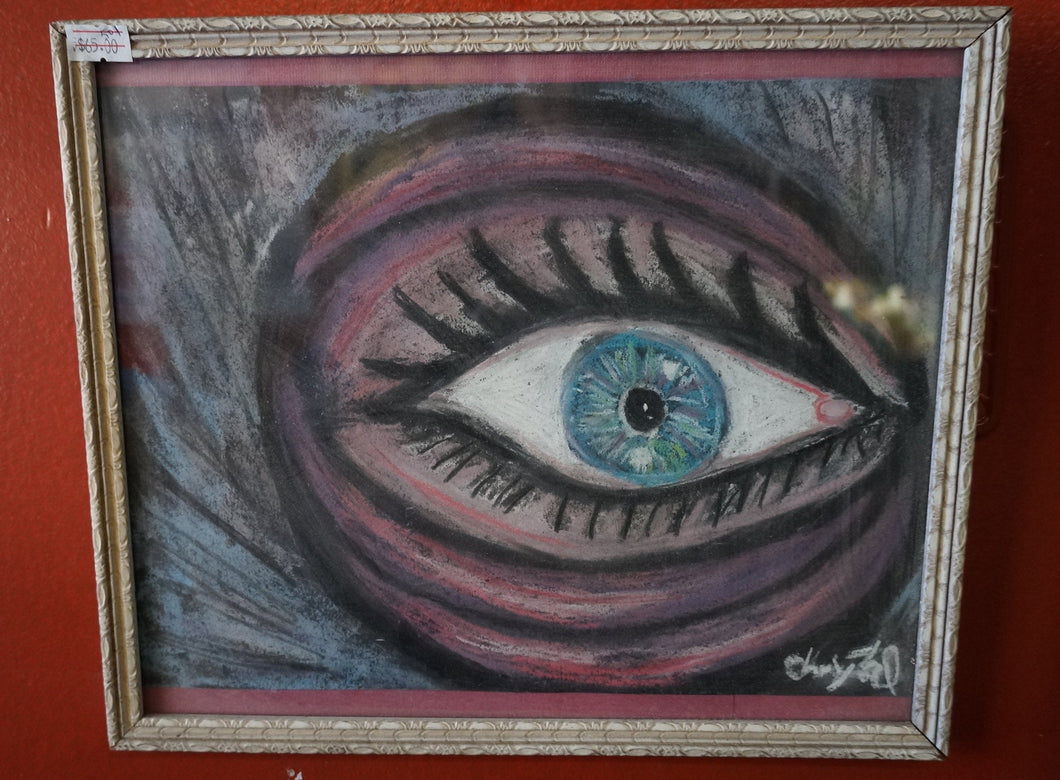 The Seeing Eyeball Wood Frame