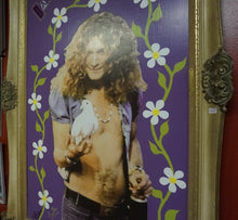 Load image into Gallery viewer, Robert Plant Led Zeppelin in Wooden Frame - Caliculturesmokeshop.com
