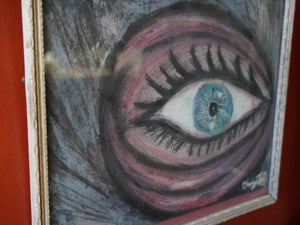 The Seeing Eyeball Wood Frame