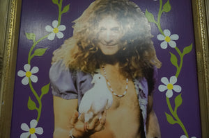 Robert Plant Led Zeppelin in Wooden Frame - Caliculturesmokeshop.com